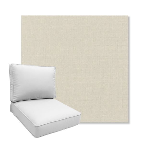 Picture of Play Snow | Boxed Deep Seating Patio Chair Cushion – Sunbrella© Fabric