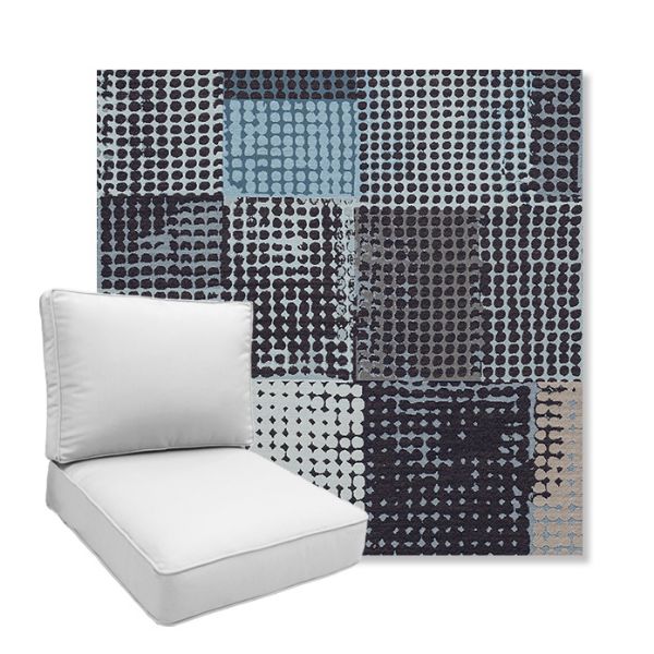Picture of Pop Patch | Boxed Deep Seating Patio Chair Cushion – Sunbrella© Fabric