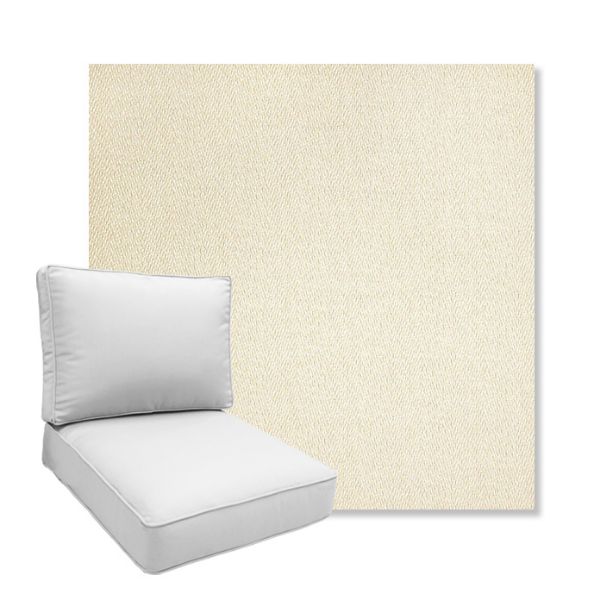 Picture of Posh Salt | Boxed Deep Seating Patio Chair Cushion – Sunbrella© Fabric
