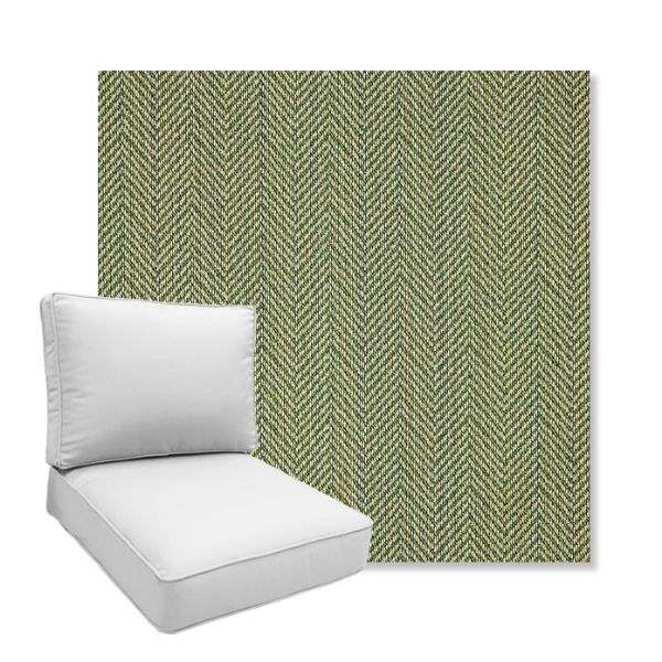 Picture of Posh Shamrock | Boxed Deep Seating Patio Chair Cushion – Sunbrella© Fabric
