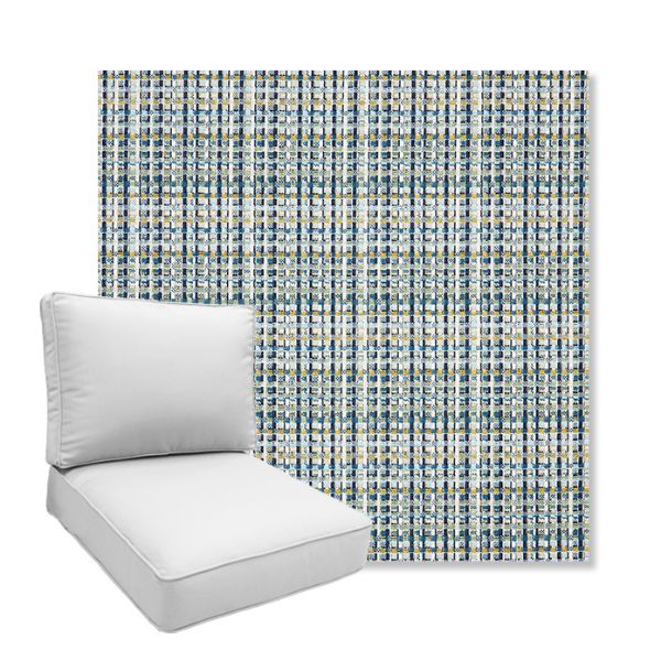 Picture of Principle Lagoon | Boxed Deep Seating Patio Chair Cushion – Sunbrella© Fabric