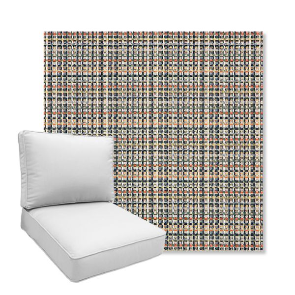 Picture of Principle Tropics | Boxed Deep Seating Patio Chair Cushion – Sunbrella© Fabric