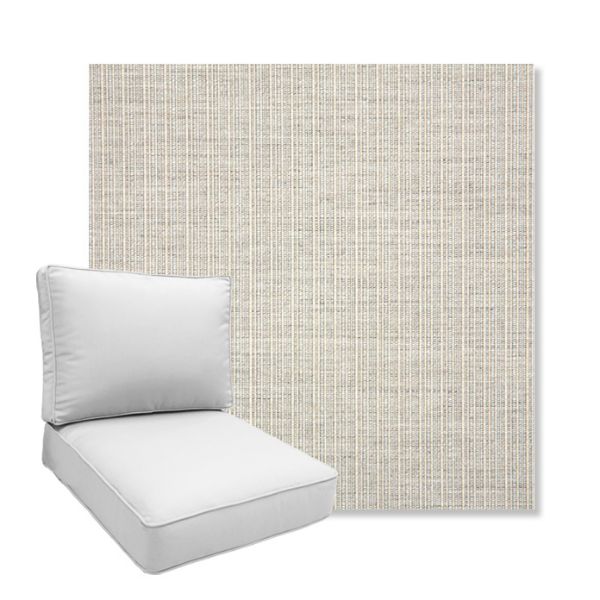 Picture of Proven Dove | Boxed Deep Seating Patio Chair Cushion – Sunbrella© Fabric