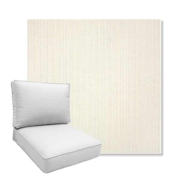 Picture of Proven Ivory | Boxed Deep Seating Patio Chair Cushion – Sunbrella© Fabric