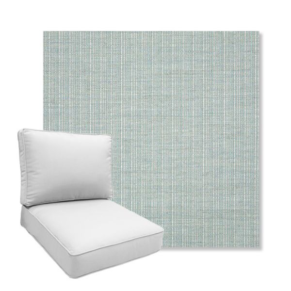 Picture of Proven Seaglass | Boxed Deep Seating Patio Chair Cushion – Sunbrella© Fabric