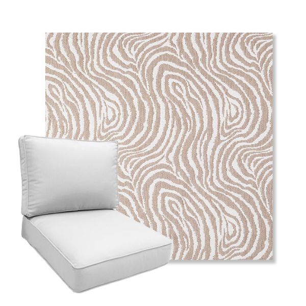 Picture of Rapids Camel | Boxed Deep Seating Patio Chair Cushion – Sunbrella© Fabric