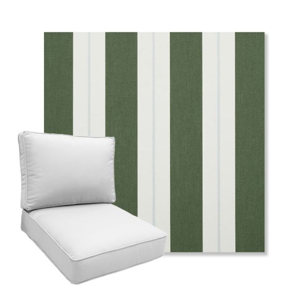 Picture of Relate Ivy | Boxed Deep Seating Patio Chair Cushion – Sunbrella© Fabric