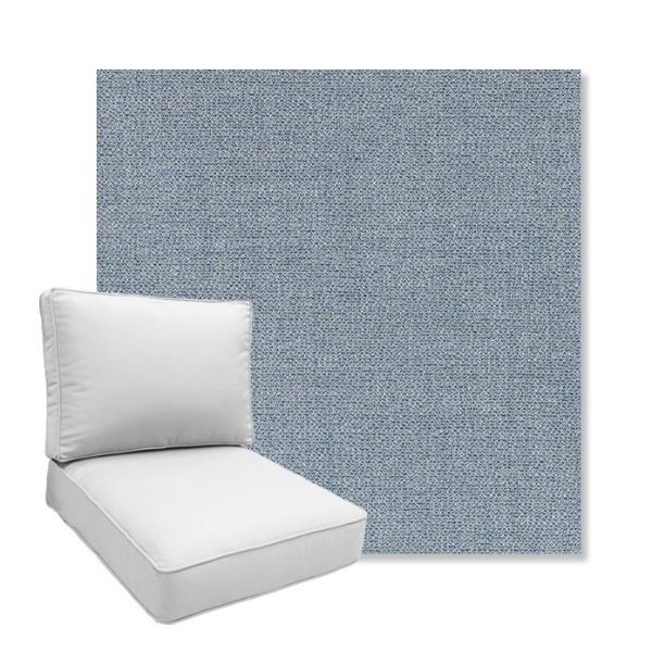 Picture of Remix Denim | Boxed Deep Seating Patio Chair Cushion – Sunbrella© Fabric