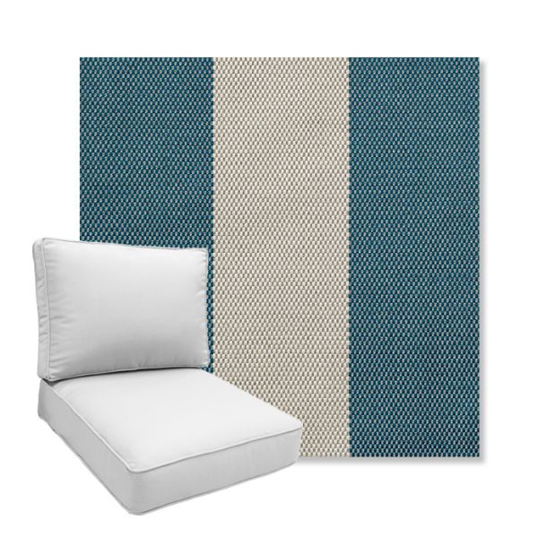 Picture of Rothko Curacao | Boxed Deep Seating Patio Chair Cushion – Sunbrella© Fabric