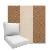 Picture of Rothko Latte | Boxed Deep Seating Patio Chair Cushion – Sunbrella© Fabric