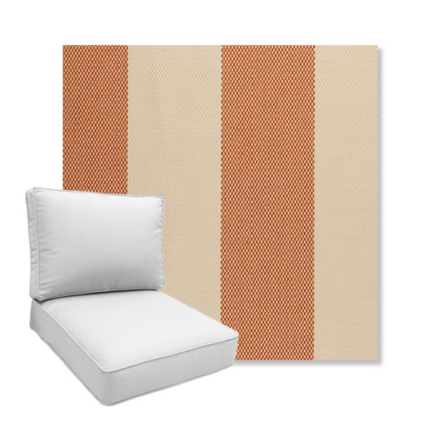 Picture of Rothko Lobster Roll | Boxed Deep Seating Patio Chair Cushion – Sunbrella© Fabric