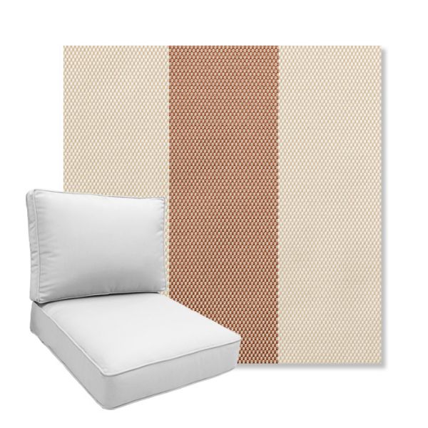 Picture of Rothko Pink Lady | Boxed Deep Seating Patio Chair Cushion – Sunbrella© Fabric