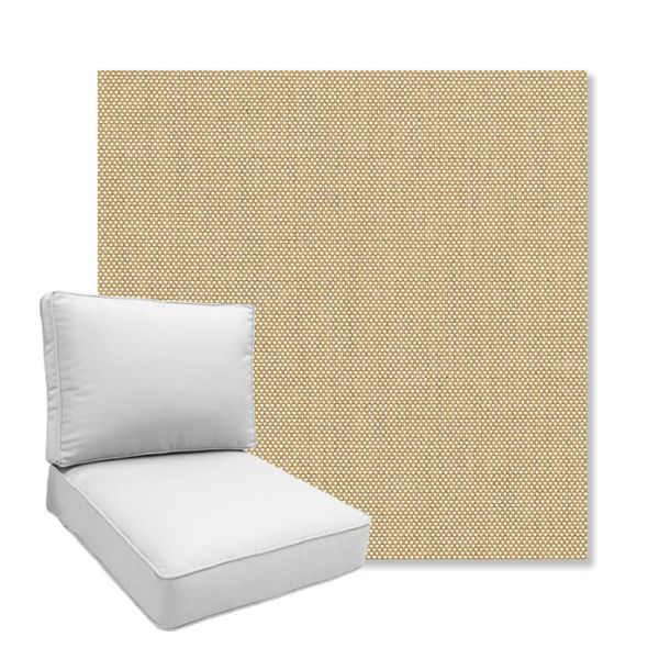 Picture of Sailcloth Sahara | Boxed Deep Seating Patio Chair Cushion – Sunbrella© Fabric