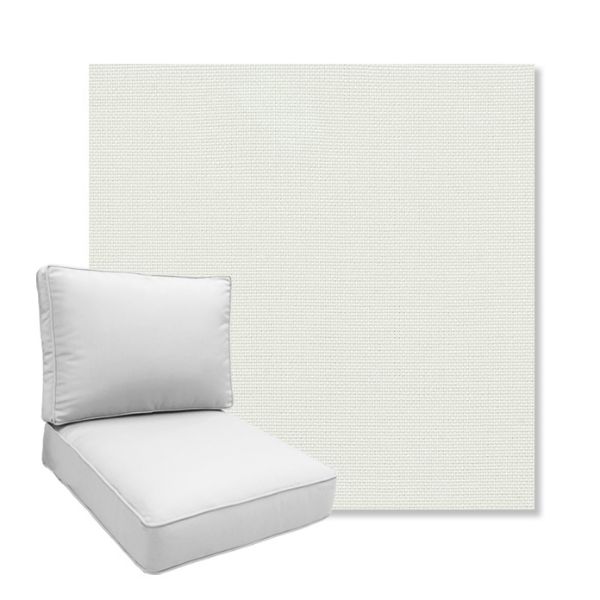 Picture of Sailcloth Salt | Boxed Deep Seating Patio Chair Cushion – Sunbrella© Fabric