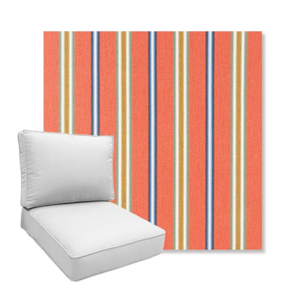 Picture of Saltillo Sedona | Boxed Deep Seating Patio Chair Cushion – Sunbrella© Fabric