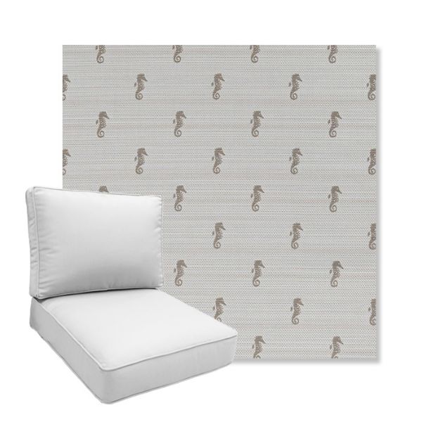 Picture of Schooner Plank | Boxed Deep Seating Patio Chair Cushion – Sunbrella© Fabric