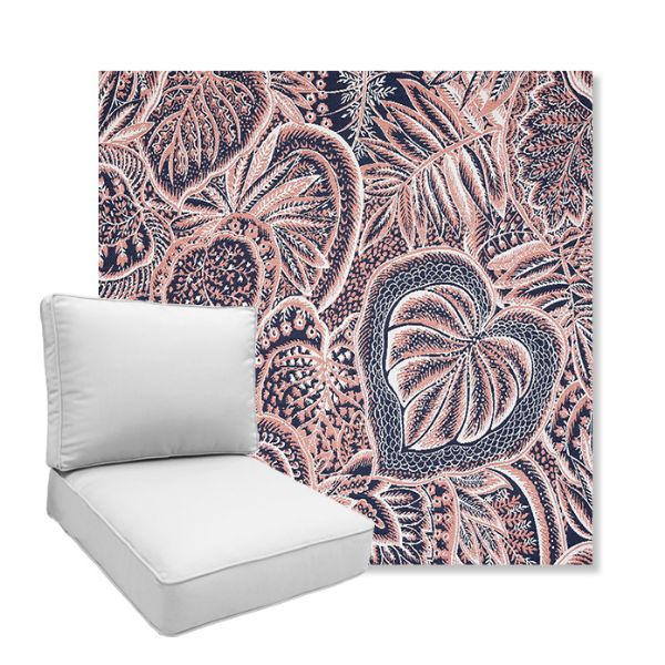Picture of Sensibility Splendor | Boxed Deep Seating Patio Chair Cushion – Sunbrella© Fabric