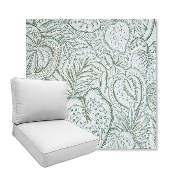 Picture of Sensibilty Spring | Boxed Deep Seating Patio Chair Cushion – Sunbrella© Fabric