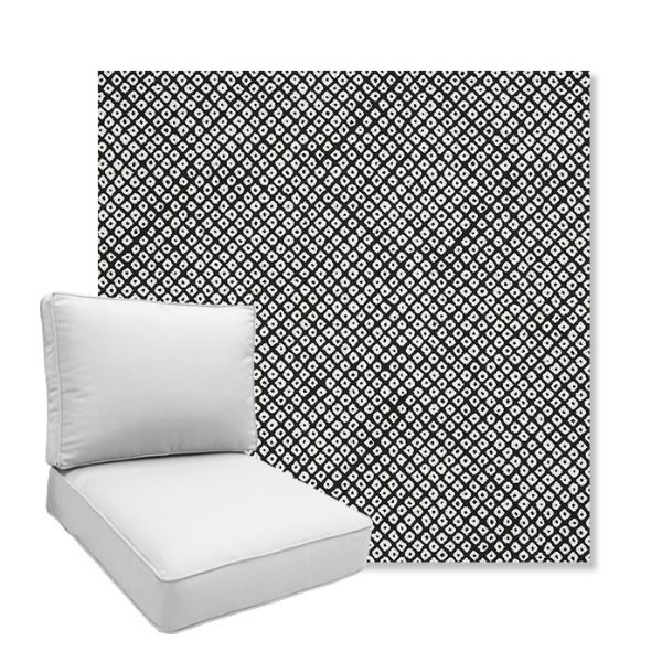 Picture of Shibori Classic | Boxed Deep Seating Patio Chair Cushion – Sunbrella© Fabric