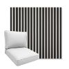 Picture of Shore Classic | Boxed Deep Seating Patio Chair Cushion – Sunbrella© Fabric