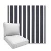 Picture of Shore Navy | Boxed Deep Seating Patio Chair Cushion – Sunbrella© Fabric