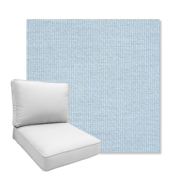 Picture of Solo Ocean | Boxed Deep Seating Patio Chair Cushion – Sunbrella© Fabric