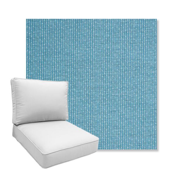Picture of Solo Sky | Boxed Deep Seating Patio Chair Cushion – Sunbrella© Fabric
