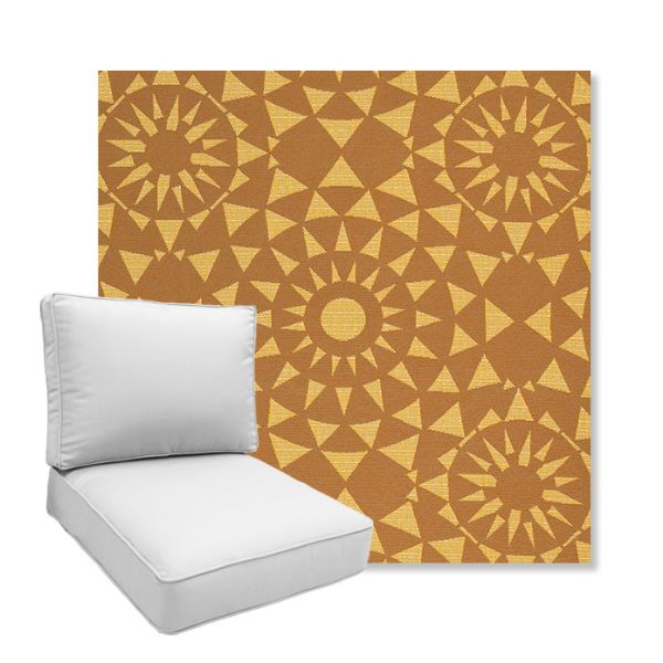 Picture of Sundial Sunbeam | Boxed Deep Seating Patio Chair Cushion – Sunbrella© Fabric