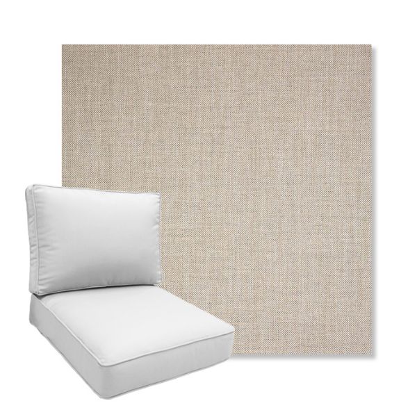 Picture of Switch Flax | Boxed Deep Seating Patio Chair Cushion – Sunbrella© Fabric
