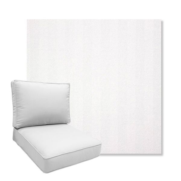 Picture of Switch Salt | Boxed Deep Seating Patio Chair Cushion – Sunbrella© Fabric