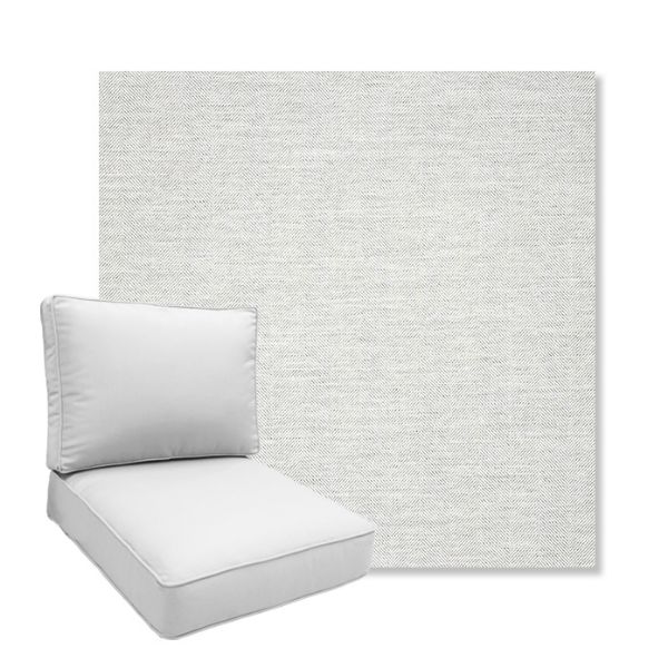 Picture of Switch Snow | Boxed Deep Seating Patio Chair Cushion – Sunbrella© Fabric