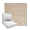 Picture of Tailored Putty | Boxed Deep Seating Patio Chair Cushion – Sunbrella© Fabric