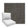 Picture of Tailored Smoke | Boxed Deep Seating Patio Chair Cushion – Sunbrella© Fabric