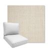 Picture of Tailored Snow | Boxed Deep Seating Patio Chair Cushion – Sunbrella© Fabric