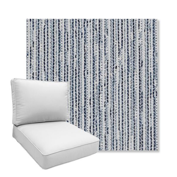 Picture of Tectonic Coastal | Boxed Deep Seating Patio Chair Cushion – Sunbrella© Fabric