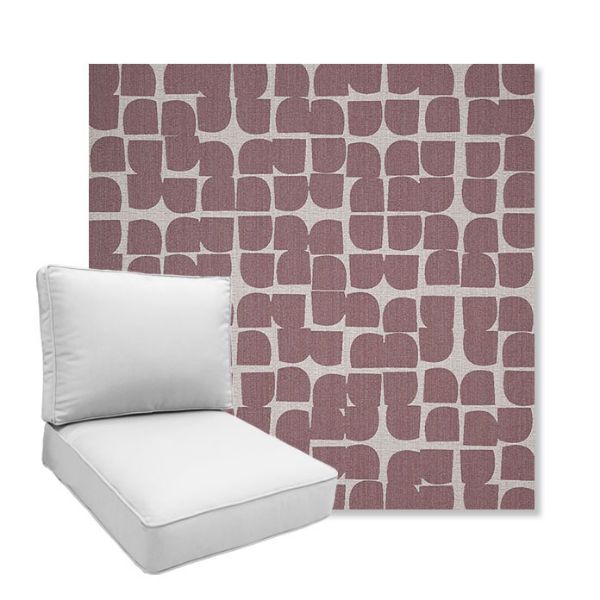 Picture of Toggle Aster | Boxed Deep Seating Patio Chair Cushion – Sunbrella© Fabric