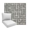 Picture of Toggle Greystone | Boxed Deep Seating Patio Chair Cushion – Sunbrella© Fabric