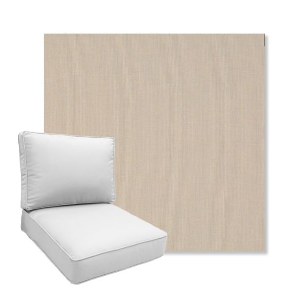 Picture of Tucker Golden Hour | Boxed Deep Seating Patio Chair Cushion – Sunbrella© Fabric