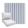 Picture of Unwind Sky | Boxed Deep Seating Patio Chair Cushion – Sunbrella© Fabric