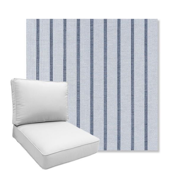Picture of Unwind Sky | Boxed Deep Seating Patio Chair Cushion – Sunbrella© Fabric