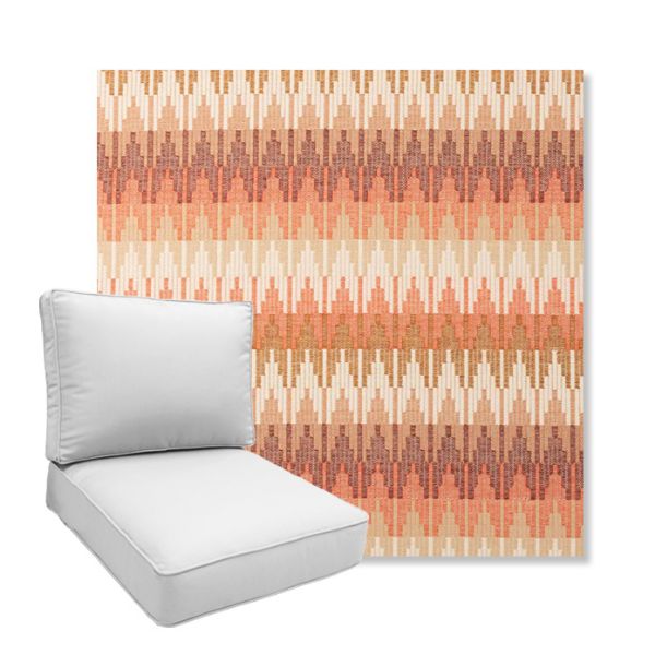 Picture of Valley Desert | Boxed Deep Seating Patio Chair Cushion – Sunbrella© Fabric