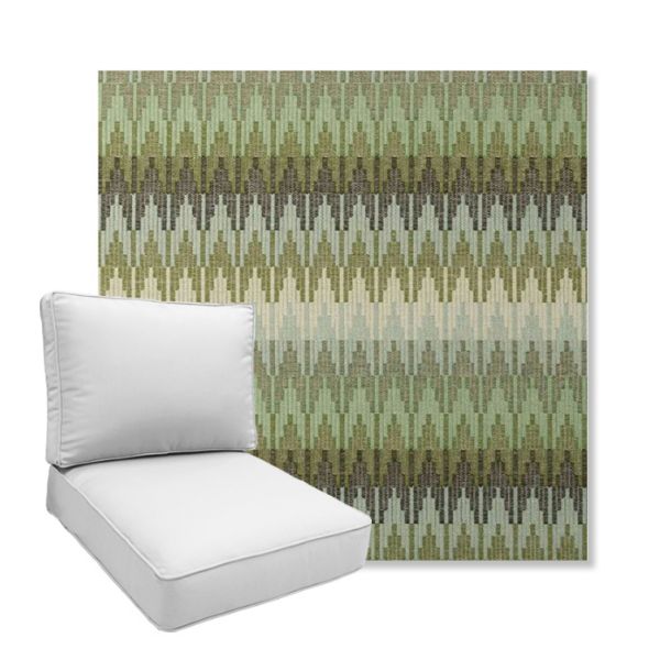 Picture of Valley Herbal | Boxed Deep Seating Patio Chair Cushion – Sunbrella© Fabric