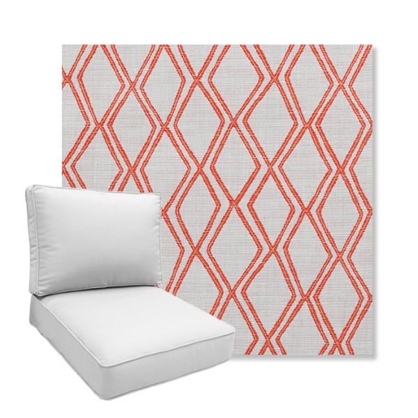 Picture of Voyage Tamale | Boxed Deep Seating Patio Chair Cushion – Sunbrella© Fabric
