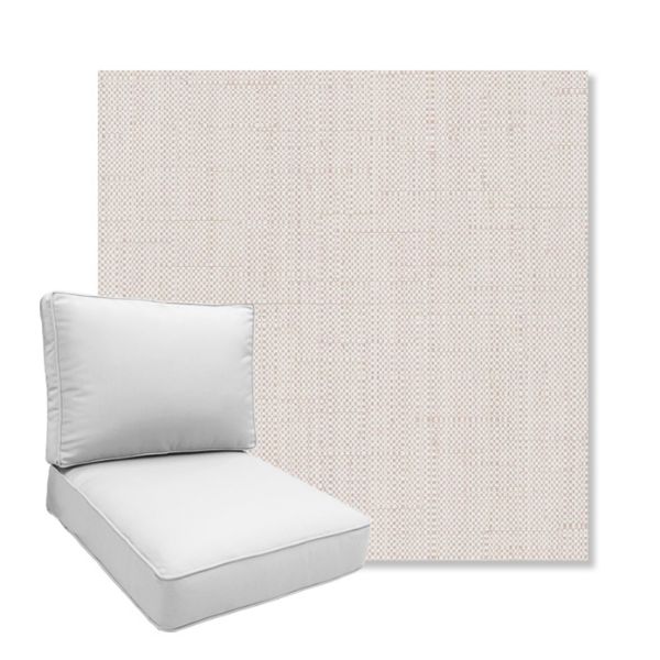 Picture of Willa Cloud | Boxed Deep Seating Patio Chair Cushion – Sunbrella© Fabric
