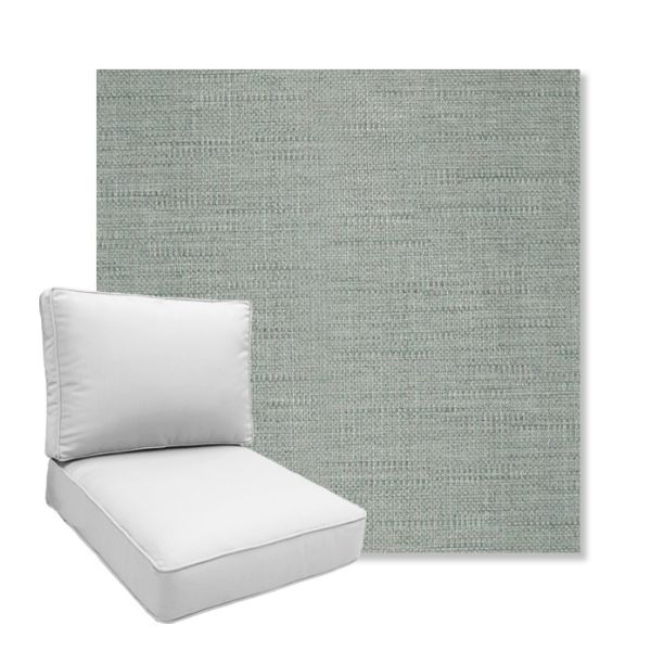 Picture of Willa Mist | Boxed Deep Seating Patio Chair Cushion – Sunbrella© Fabric