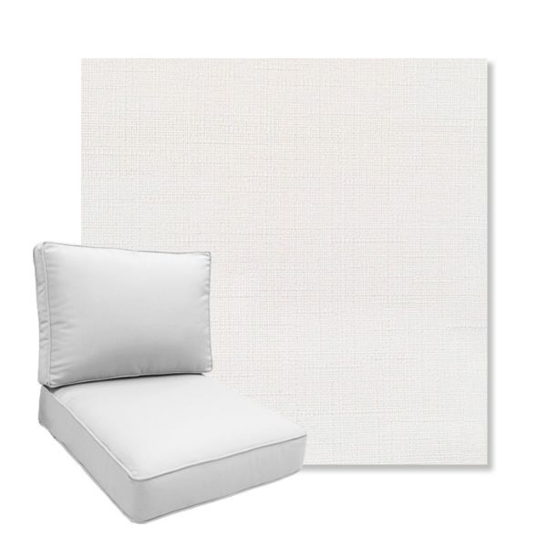Picture of Willa Snow | Boxed Deep Seating Patio Chair Cushion – Sunbrella© Fabric