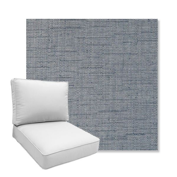 Picture of Willa Tidal | Boxed Deep Seating Patio Chair Cushion – Sunbrella© Fabric