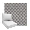 Picture of Yardly Hydrangea | Boxed Deep Seating Patio Chair Cushion – Sunbrella© Fabric