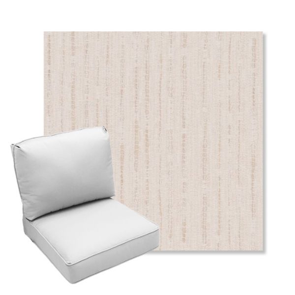 Picture of Abundant Parchment | Center Seam Deep Seating Outdoor Cushions - Sunbrella© Fabric