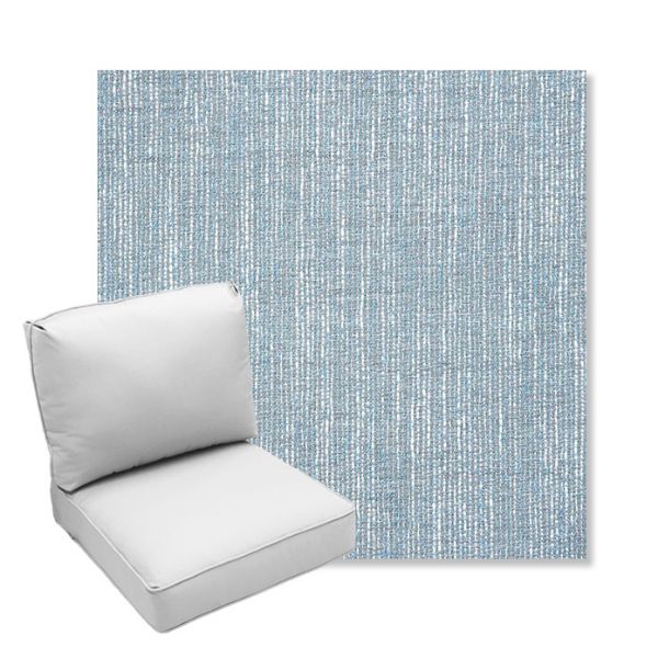 Picture of Adena Celeste | Center Seam Deep Seating Outdoor Cushions - Sunbrella© Fabric